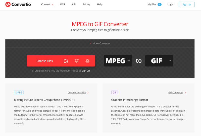 Conversor MPEG para GIF