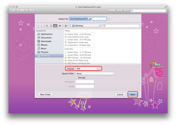 Converter PNG no Mac