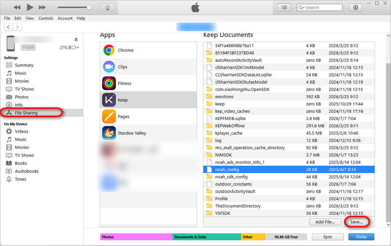 Exportar arquivo do iPhone para o PC