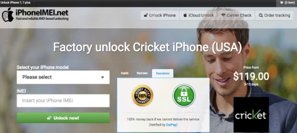 Desbloquear Cricket iPhone 6 no iPhoneimei