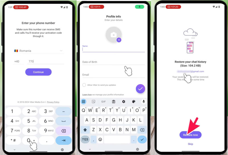 Reinstalar e restaurar