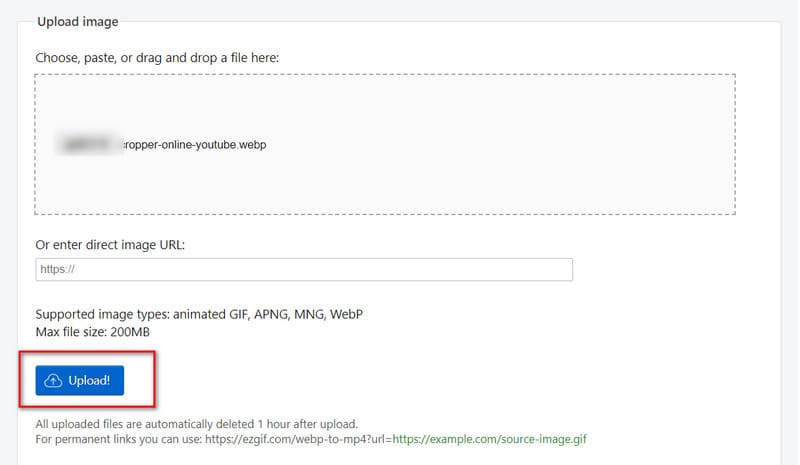 Ezgif Clique em Carregar Webp