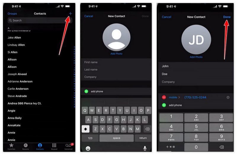 Adicionar um único contato no WhatsApp
