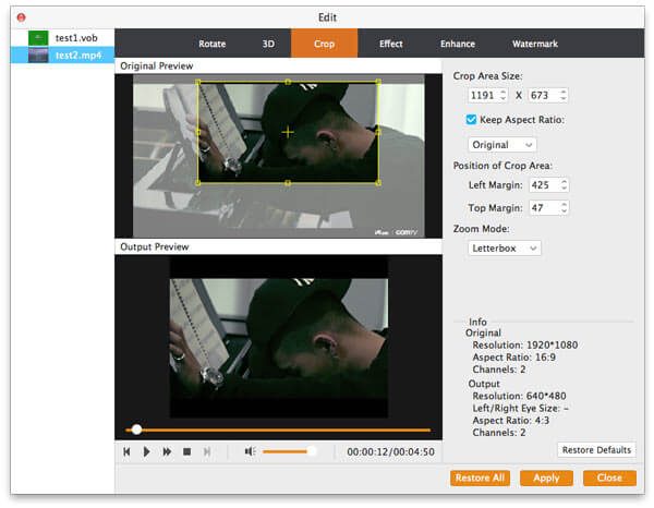 Adicione arquivos MP4 a este Video Converter for Mac