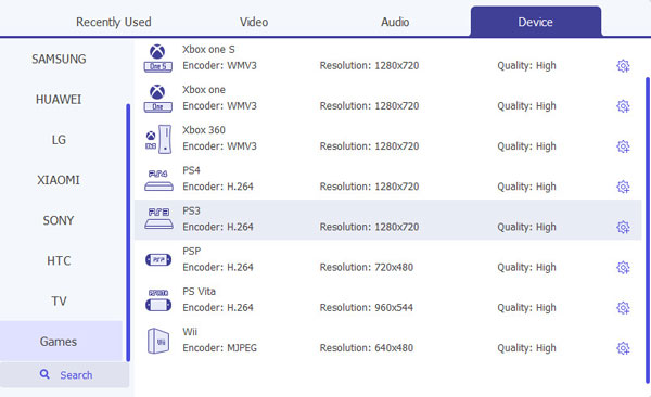 Ajustar configurações de saída