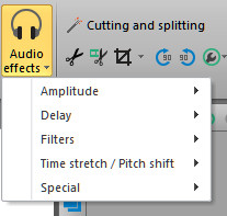 Efeitos de áudio no VSDC