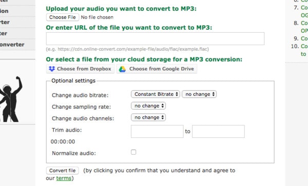 Converter WAV para MP3 online