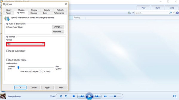 Converter WMA em MP3 Windows Media Player