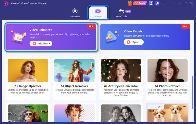 Interface de IA de vídeo