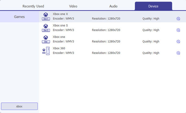 Formatos de vídeo compatíveis com Xbox One