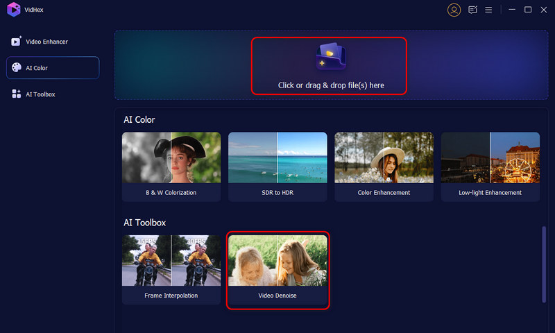 Interface aberta Vidhex