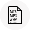 Formatos de suporte