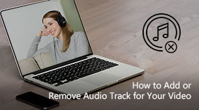 Adicionar ou remover faixa de áudio