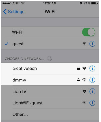 Verifique se a senha do Wi-Fi está protegida